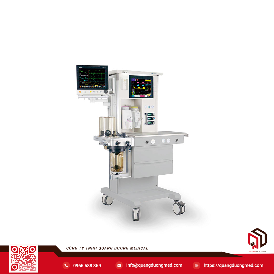 MÁY GÂY MÊ KÈM THỞ MODEL APUS X2